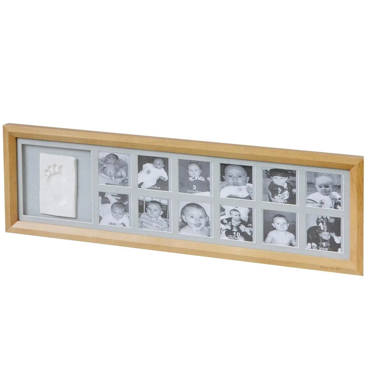 Baby Art First Year Print Nursery D‚Äö√†√∂¬¨¬©Cor Honey - Foot Print With Photo Frame For Ages 0-3 Years 1