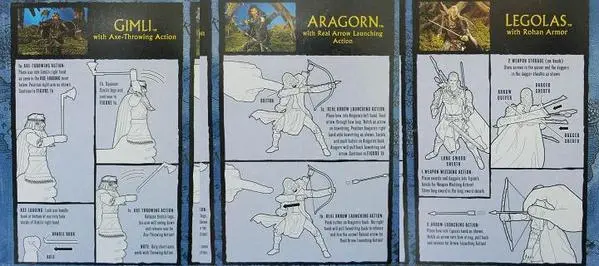 Toy Biz 魔戒 雙城奇謀 套裝 Lord Of The Rings Two Towers Freedom To Edoras Gimli Aragorn Legolas (Lotr-81211) B5644945 2