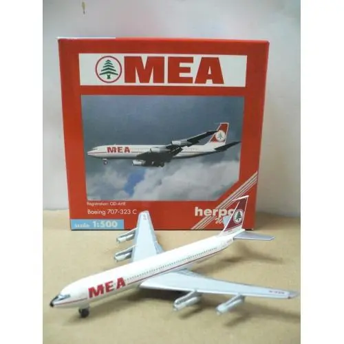 Herpa Wings 1/500 Mea Boeing 707-323C Od-Ahe (511674) (Pa0) 1