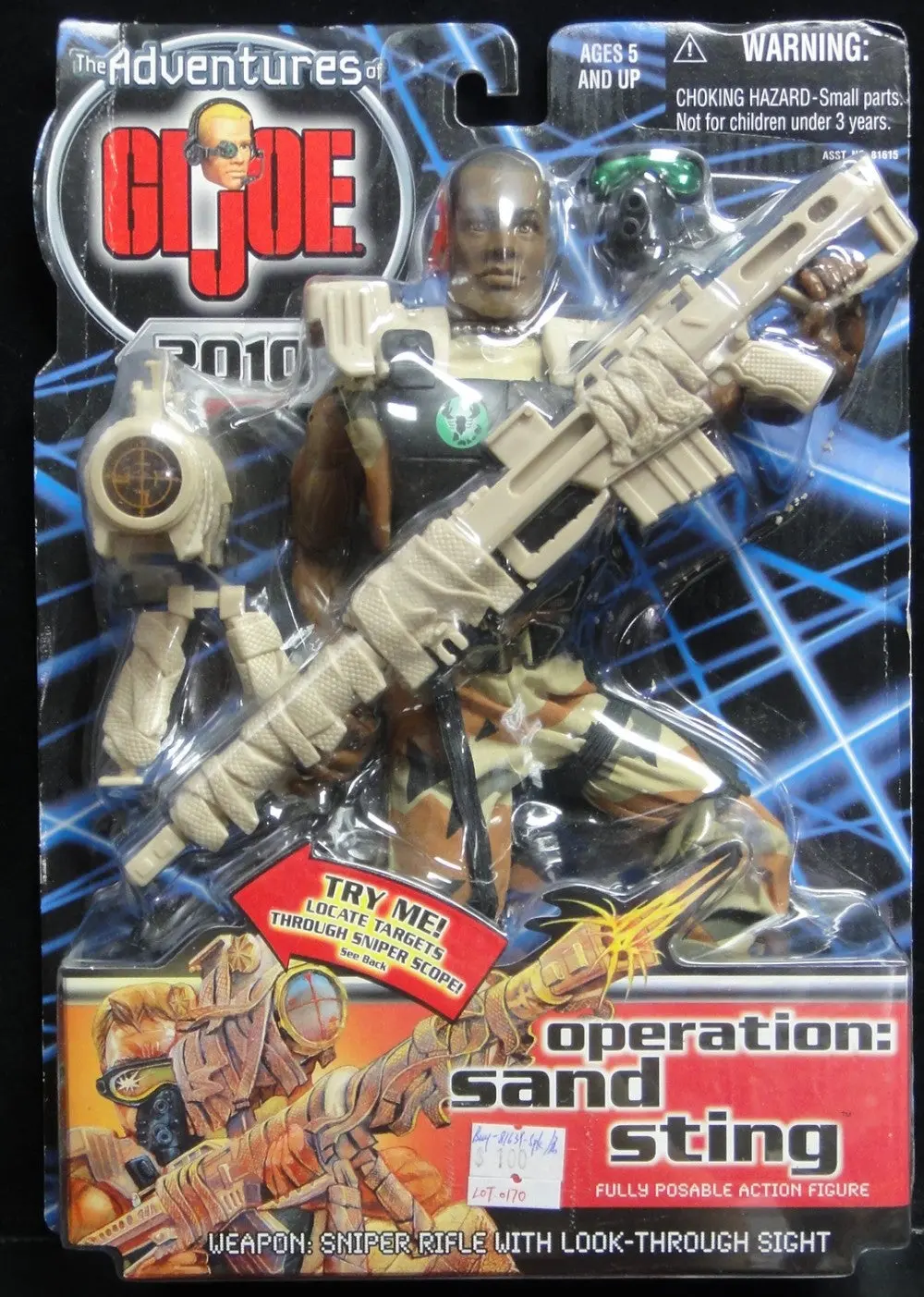 Hasbro 義勇群英 The Adventures Of Gi Joe 2010 Operation Sand Sting Ethnic Fully Posable Sniper Rifle With Look-Through Sight (Buy-81639-Spk店) 1