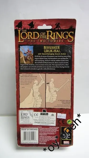 Toy Biz 魔戒 雙城奇謀 Lord Of The Rings Two Towers Berserker Uruk-Hai With Sword-Swinging Attack Action (Lotr-81410) 1134172477 2
