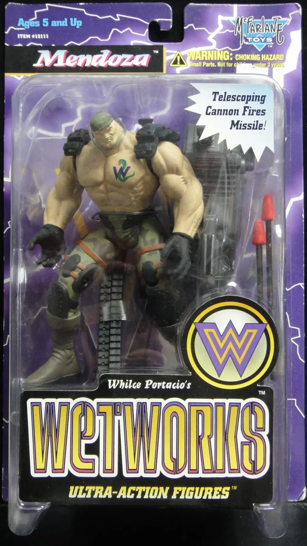Mcfarlane Toys Whilce Portacio's Wetworks Ultra-Action Figures Wetworks Series 2 Mendoza (Csw-12111) 1