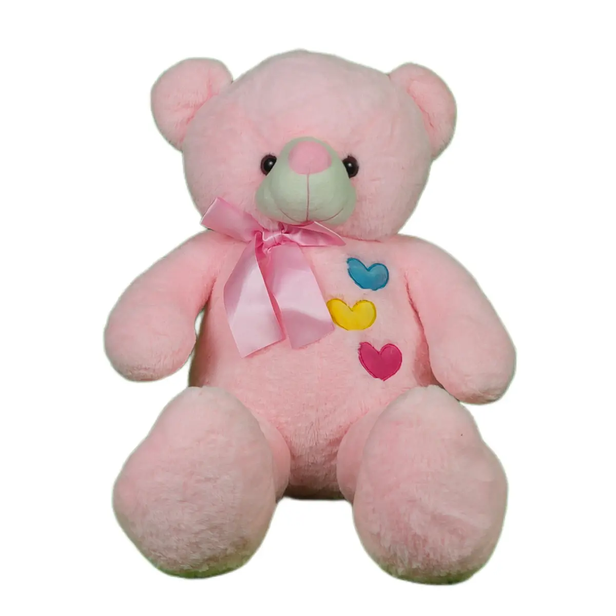 Play Hour Teddy Bear Plush Soft Toy For Ages 3 Years And Up - Pink, 90Cm 1