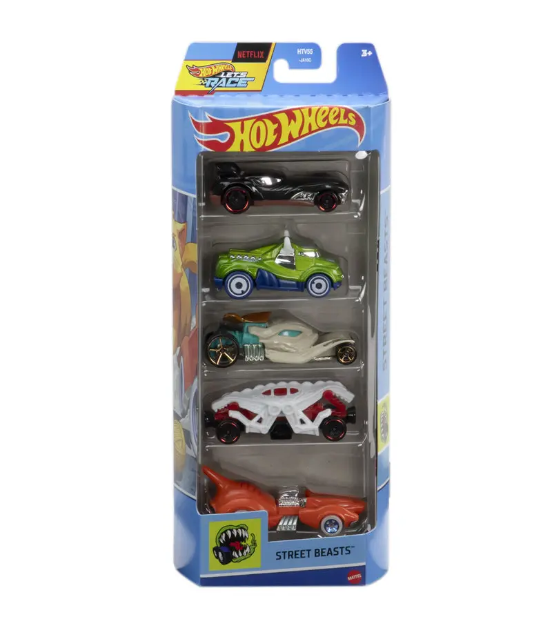 Hot Wheels 5 Car Gift Pack - Street Beasts Pack Of 5 For Kids & Collectors 1
