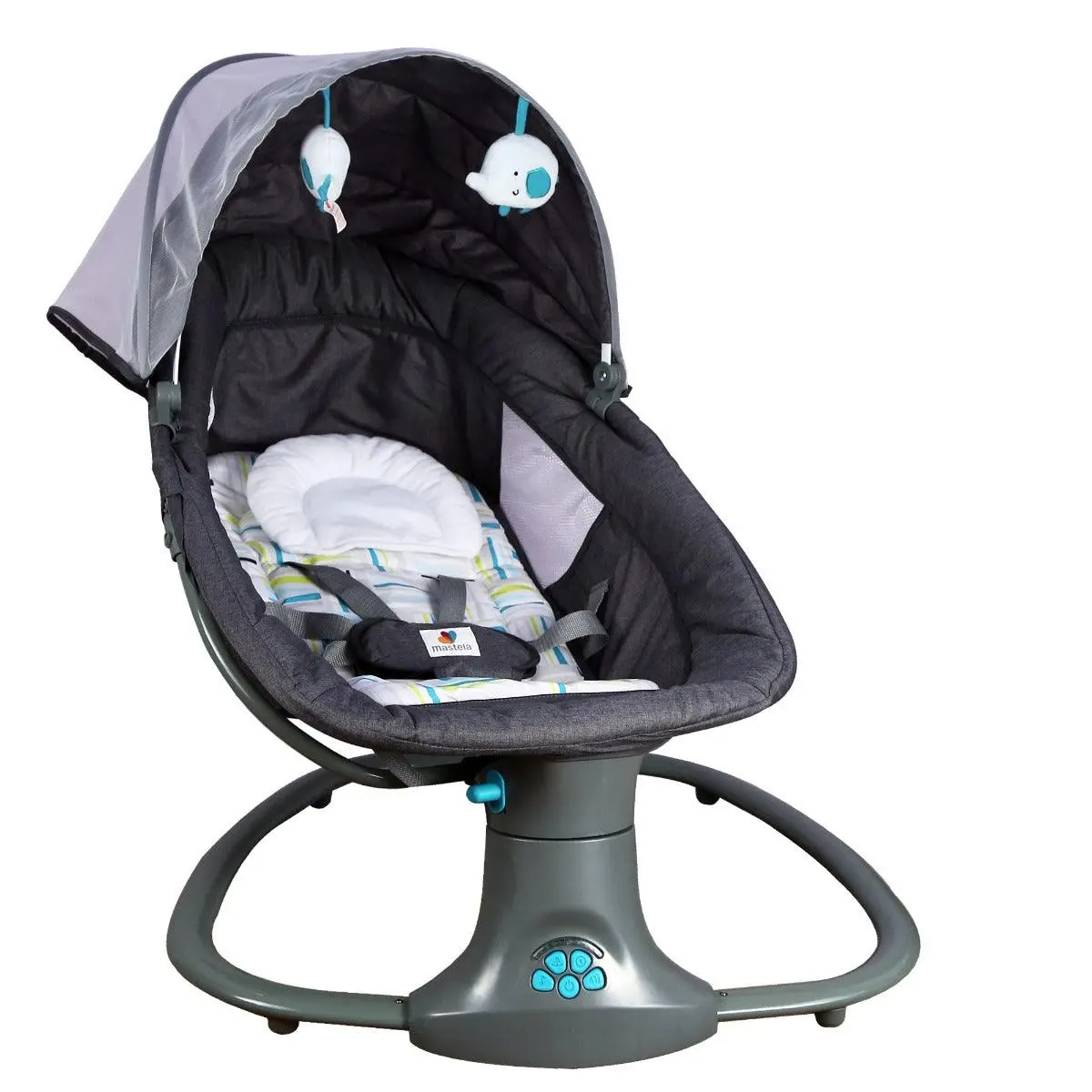Mastela Deluxe Multi-Function Swing Teal - For Ages 0-3 Years 1