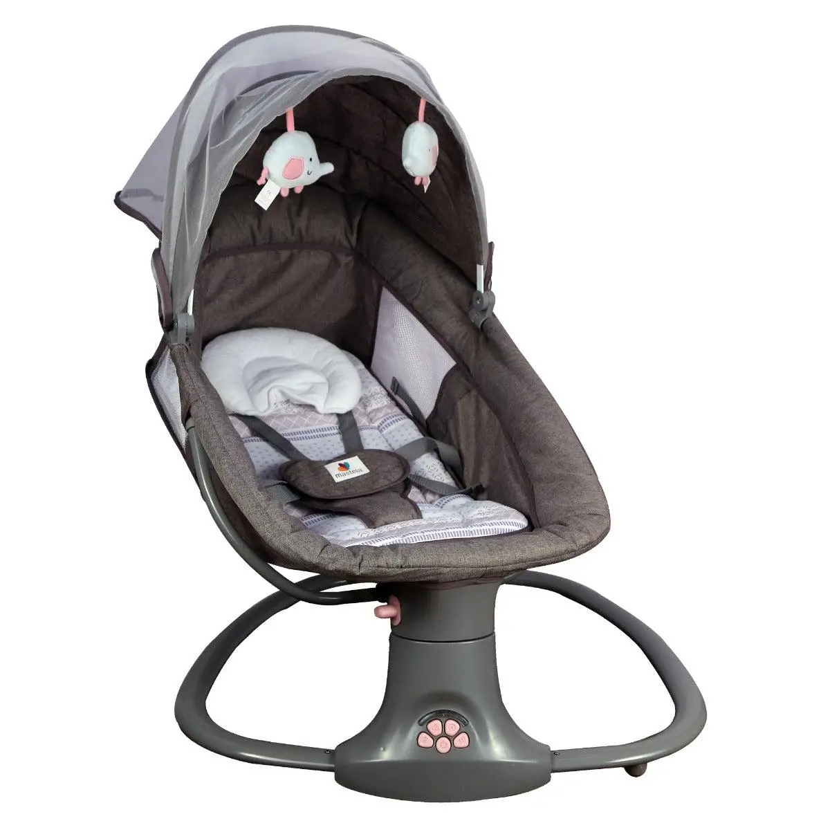 Mastela Deluxe Multi-Function Swing Pink - For Ages 0-3 Years 1