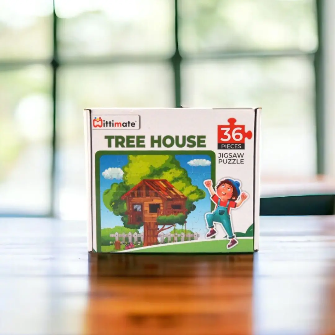Mittimate Tree House Jigsaw Puzzle – 36-Piece Cardboard Puzzle For Kids (Ages 4-6) | Fun, Learning & Perfect Birthday Gift 1