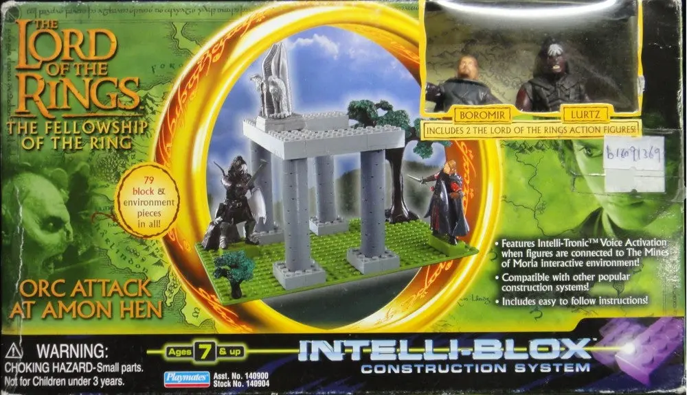 Playmates Intelli-Blox Construction System 魔戒首部曲 魔戒現身 阿蒙漢山脈 半獸人強襲 波羅莫 魯茲 The Lord Of The Rings The Fellowship Of The Ring Orc Attack At Amon Hen Boromir Lurtz 40904 B16091369 1
