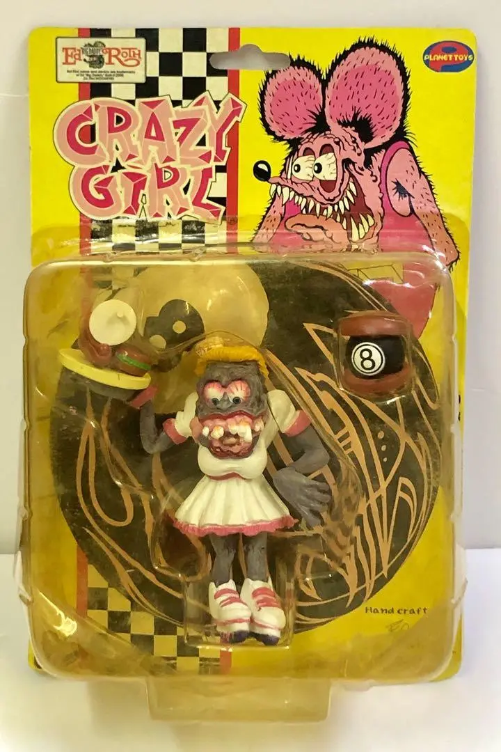 Planet Toys Rat Fink Action Figure Crazy Girl (Ed Big Daddy Roth) Pa-0店 1