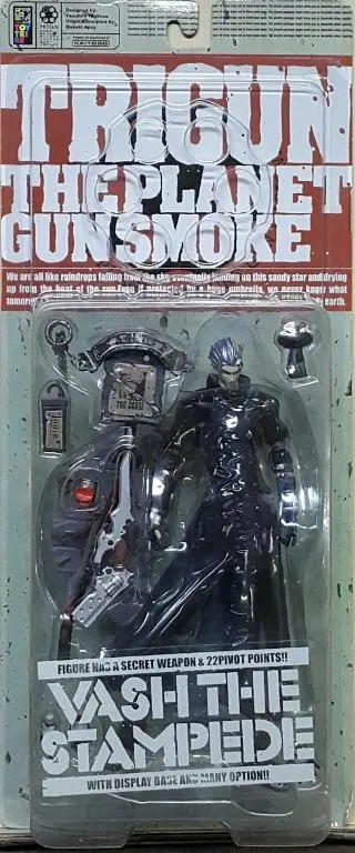 Kaiyodo 51078 槍神 人間颱風 威席史坦畢特 黑版 Trigun The Planet Gun Smoke Vash The Stampede Black Version With Display Base & Options (Piu-20/Sa) 存 1