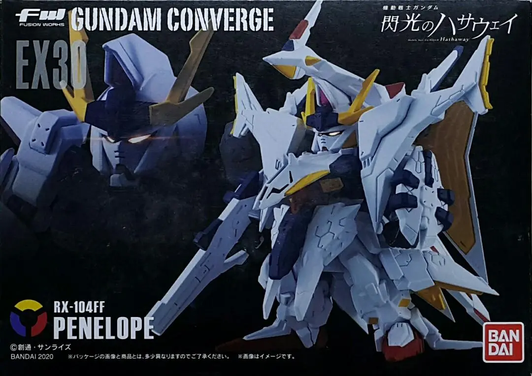 Bandai 42489 機動戰士高達 閃光之凱薩衛 潘尼洛普 奧德修斯高達 Fw Fusion Works Gundam Converge Ex30 Mobile Suit Gundam Hathaway Rx-104Ff Penelope Odysseus Gundam (Epc-2430-72) L 1