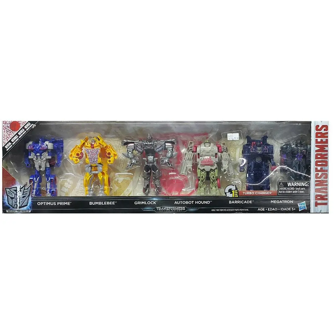 Hasbro 57591 變形金剛 終極戰士 柯柏文 大黃蜂 鋼鎖 探長 路障 麥加登 Transformers The Last Knight Reveal The Shield 1 Step Turbo Changer Optimus Prime Bumblebee Grimlock Autobot Hound Barricade Megatron Mega Pack (Piu/Kw274-280) 存 1