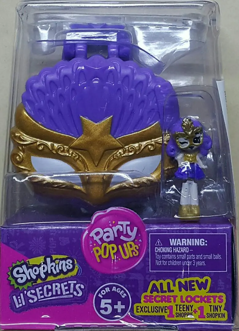 Moose 57382 小小秘密 吊咀盒 化妝舞會 套裝 Shopkins Lil' Secrets Party Pop Ups Set (Epc-2319-12) 存 1