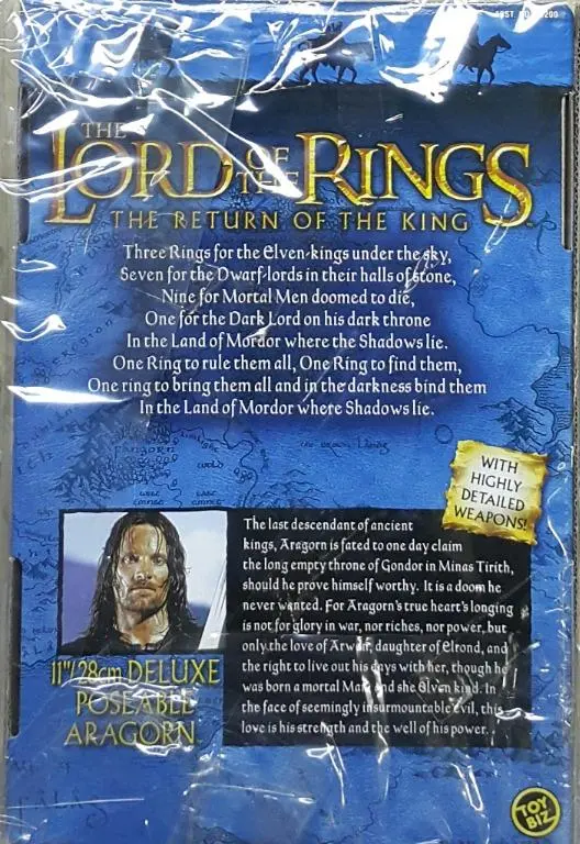 Toy Biz 81201 魔戒三部曲 王者再臨 1/6 亞拉岡 維高摩天臣 The Lord Of The Rings The Return Of The King Deluxe Poseable Aragorn With Highly Detailed Weapons Viggo Mortensen (Lotr) 1113174306 特價發售 2