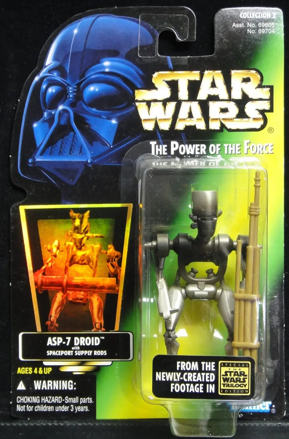 Kenner 星球大戰 Star Wars The Power Of The Force Asp-7 Droid With Spaceport Supply Rods 69704 (Pa#0) 1