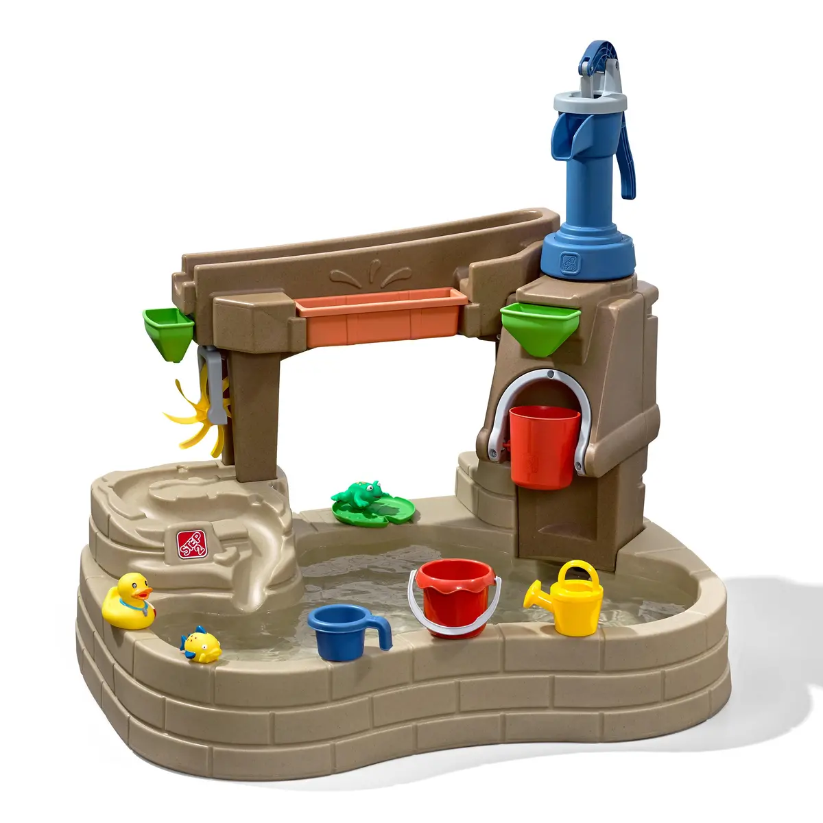 Step2 Pump & Splash Discovery Pond Water Table Outdoor Water Toy With Water Pump, Brown 1