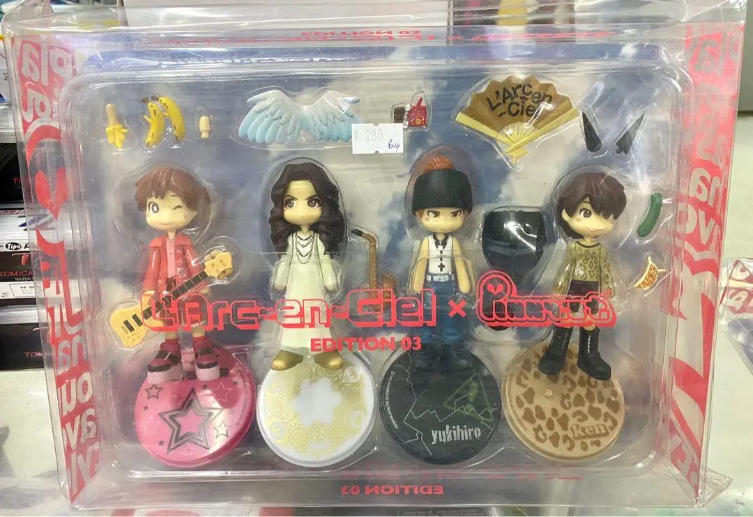 Larc En Ciel X Pinky St Edition 03 L’Arc-En-Ciel Tetsuya  Hyde Yukihiro Ken 彩虹樂團20周年演唱會 Playable Figure （Buy店) 1