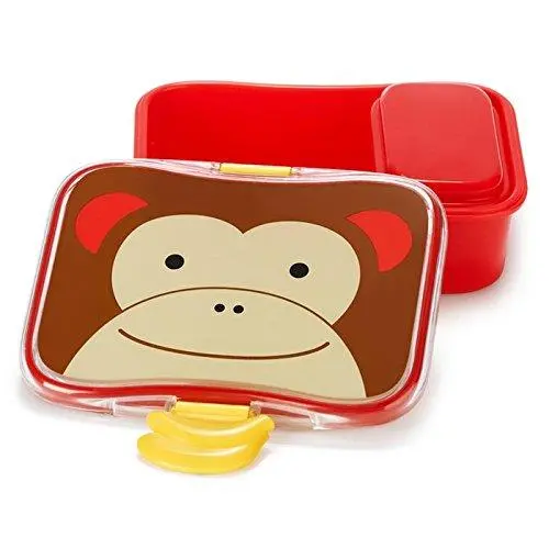 Skip Hop Zoo Back To School Monkey - Lunch Box For Ages 3-6 Years 1