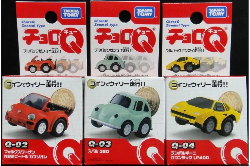Takara Tomy Choro Q Beetle Subaru Lamborghini Countach Lp400 Epc-(390-392)-42S 1