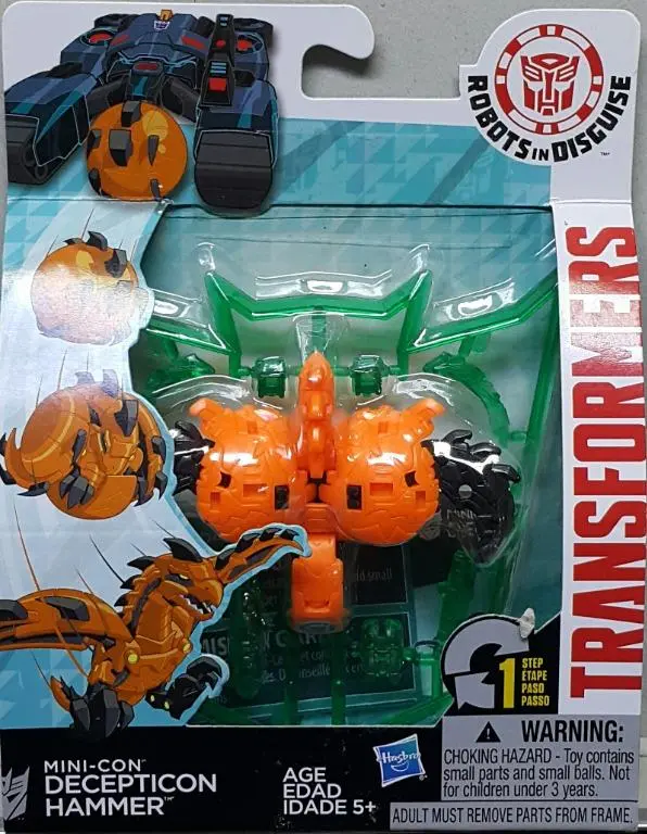 Hasbro 36359 變形金剛 領袖的挑戰 微型金剛 狂派 Transformers Robots In Disguise Mini-Con Decepticon Hammer (Epc-1030-10) L 1