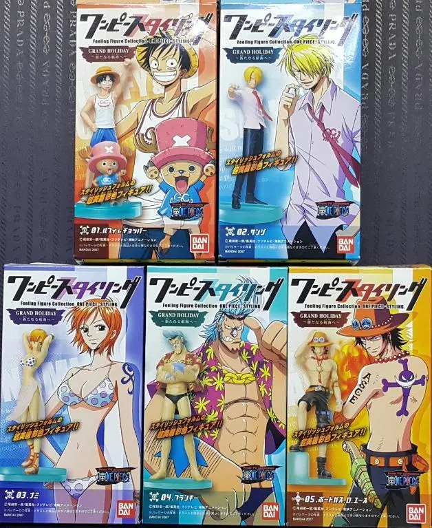 Bandai 49695 海賊王 路飛 索柏 山治 奈美 芬奇 艾斯 盒蛋套裝 One Piece Styling Feeling Figure Collection Grand Holiday Luffy Chopper Sanji Nami Franky Portgas D Ace Set (Buy-Mc) 存 1