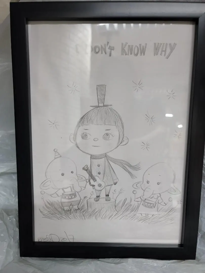 龍家昇原稿 原畫 I Don't Know Why 2017 台灣畫展 潮流玩具展 Kasing Lung 1