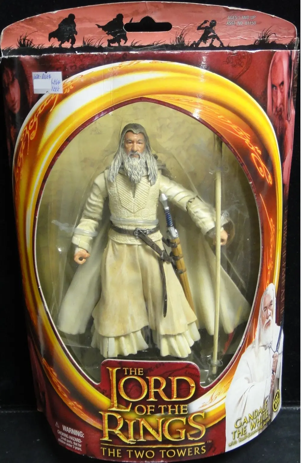 Toy Biz 魔戒首部曲 魔戒現身 白袍甘道夫 伊恩麥基倫 The Lord Of The Rings The Fellowship Of The Ring Gandalf The White With Staff-Extending Action Ian Mckellen (Lotr-81154) B5641555 1