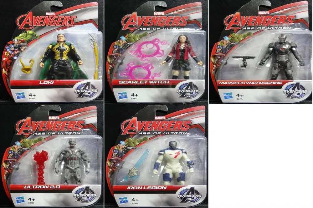 Hasbro 紅女巫 洛奇 奧創 Marvel Avengers Age Of Ultron Scarlet Witch Loki War Machine Iron Legion Set Of 5 84110 (Piu/P150-90) 1