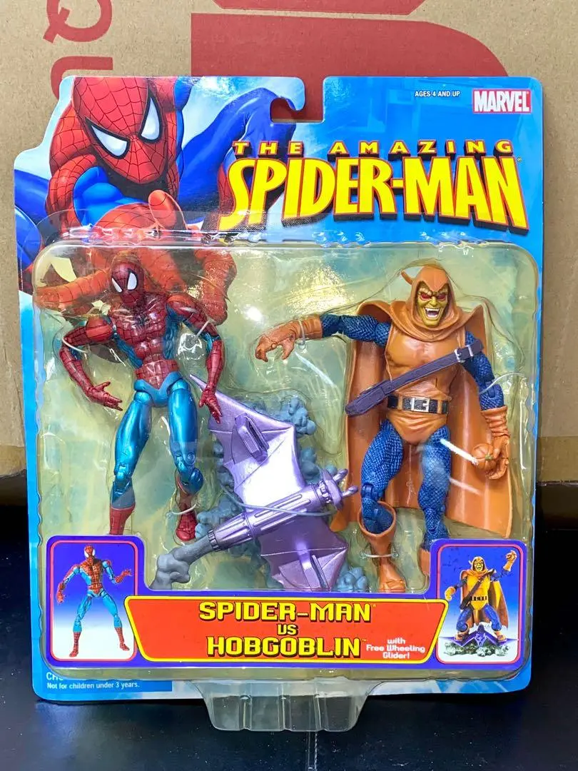 Toy Biz 72438 神奇蜘蛛俠 蜘蛛俠 惡鬼 Marvel The Amazing Spider-Man Spider-Man Vs Hobgoblin With Free Wheeling Glider (Lotr) 店/Sa 1