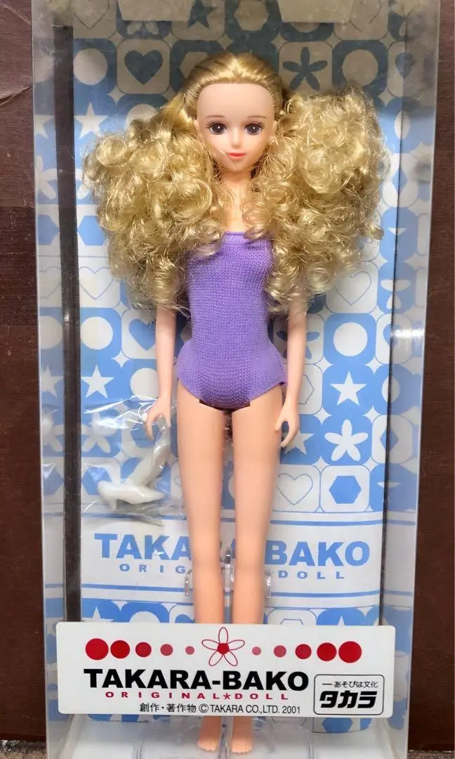 Takara-Bako Original Doll 81831 金髮紫色泳衣公仔 1