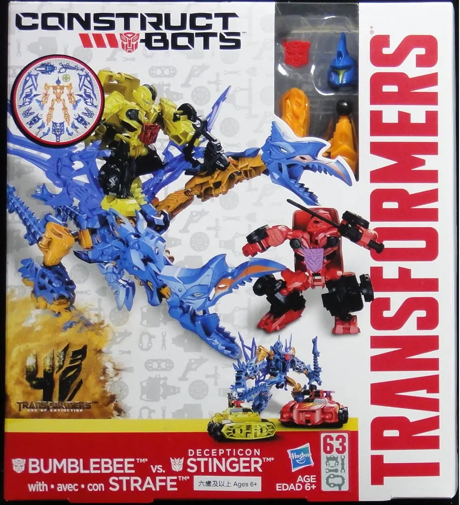 Hasbro 變形金剛 大黃蜂 Transformers Construct Bots Bumblebee With Strafe Vs Stinger 98340 (Piu/Kw257-25) 1