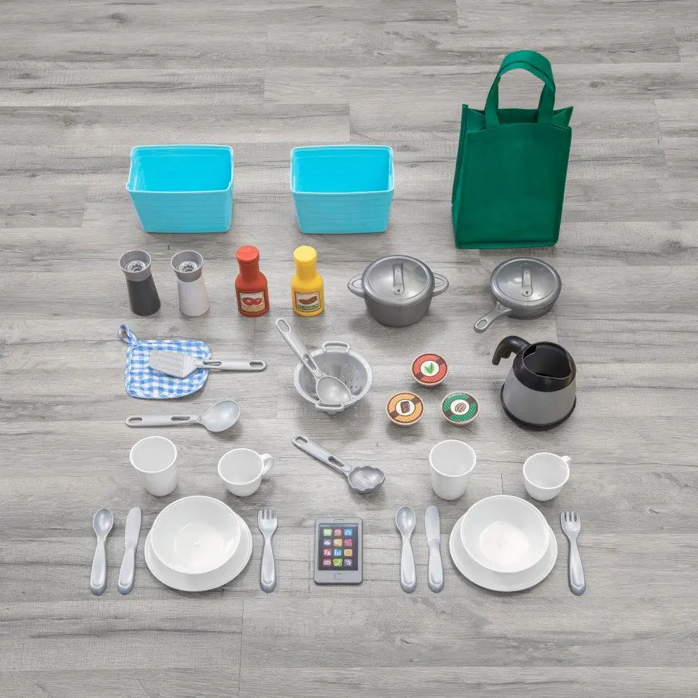 Step2 Great Gourmet Kitchen Playset With Accessories For Toddlers, Light Pink 2
