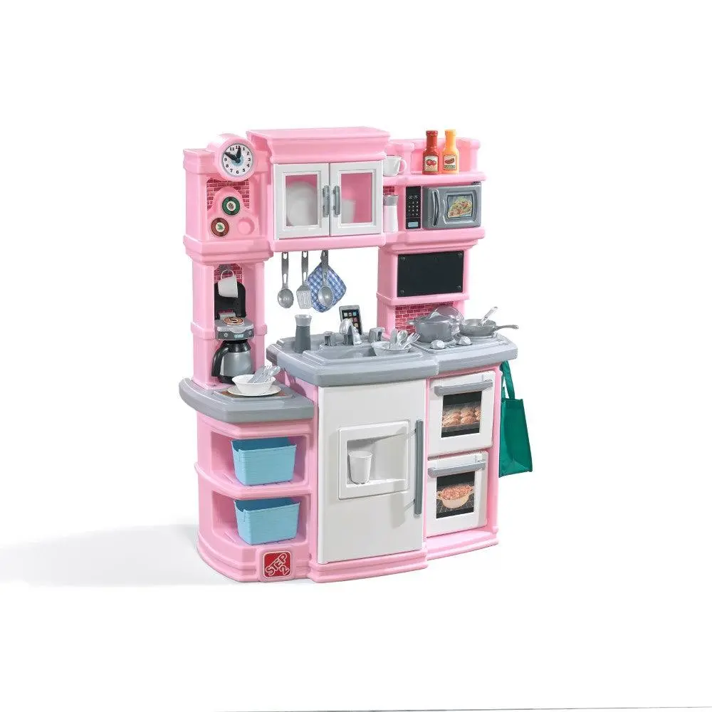 Step2 Great Gourmet Kitchen Playset With Accessories For Toddlers, Light Pink 1
