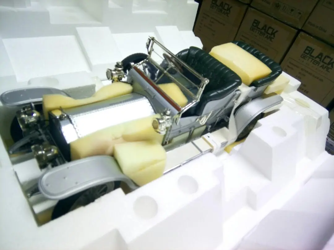 Franklin Mint 1/12 1907 Rolls Royce Silver Ghist勞斯萊斯 部份電鍍褪色 1
