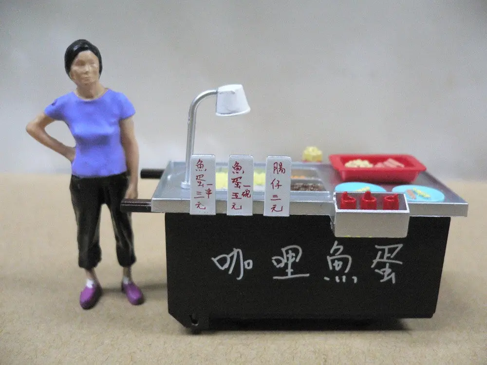 Toyeast Tiny 1/35 Hong Kong Curried Fishball Cartful 咖哩魚蛋車仔檔 13460 Atc35005 (C920-135) 2