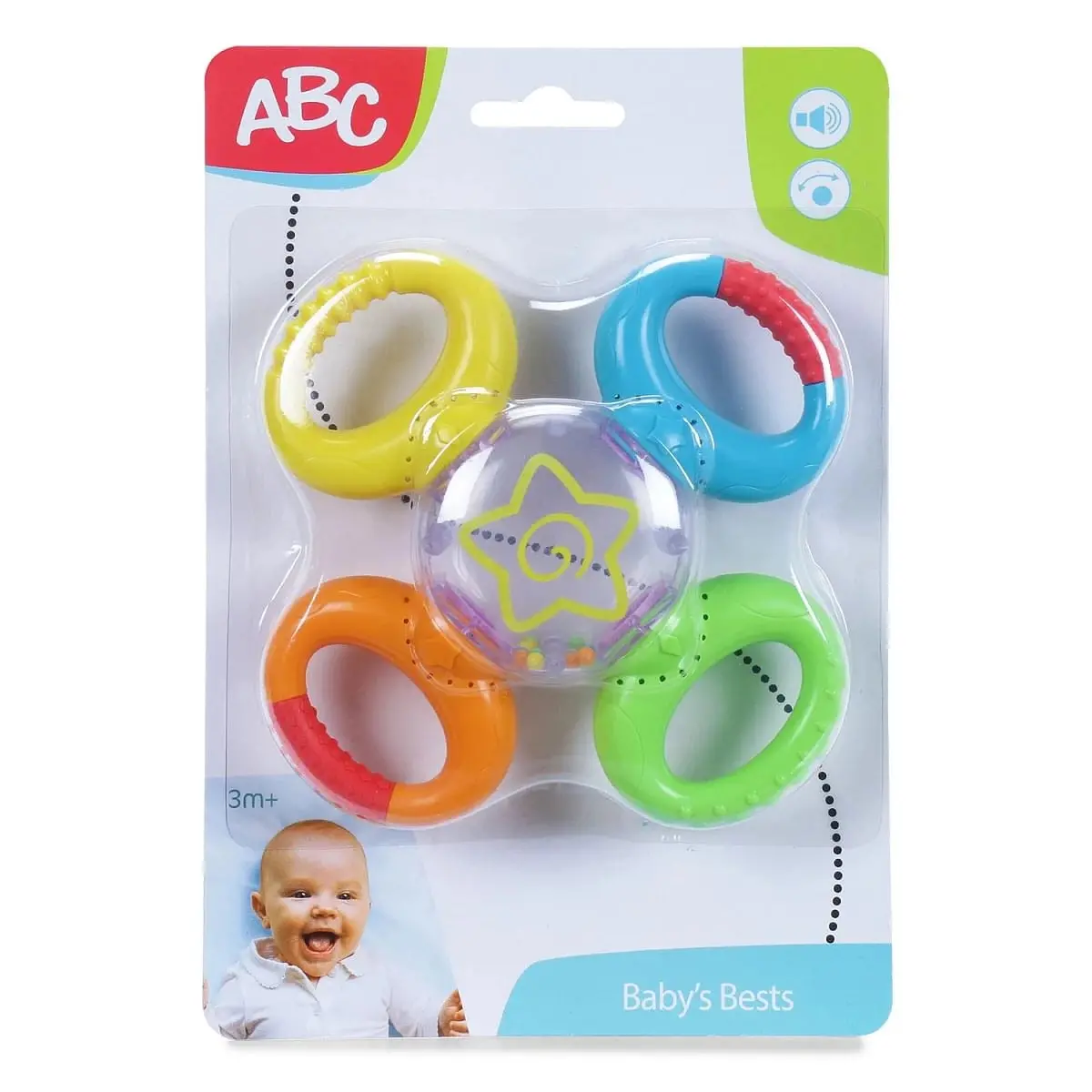 Simba Abc Multi Turn Rattle Multicolour 3M+ 1