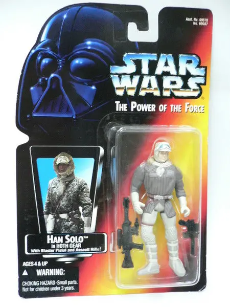 Kenner 星球大戰 Star Wars Power Of The Force Han Solo In Hoth Gear With Blaster Pistol And Assault Rifle 69587 1117264728 1