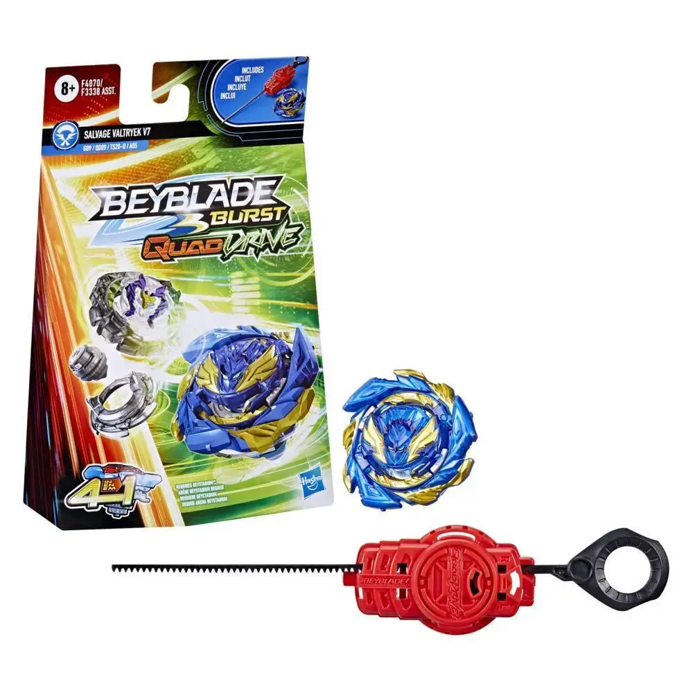 Beyblade Burst Quaddrive Salvage Valtryek V7 With Launcher Spinning Top For Kids Ages 8 And Up 1