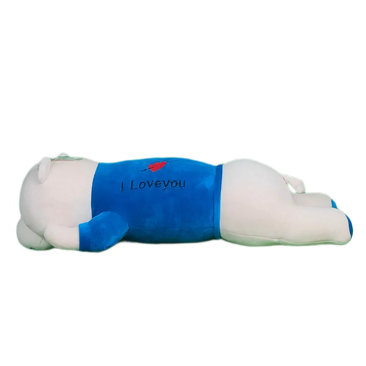 Play Hour Bogo Bear Pillow Plush Soft Toy With I Love You Text For Ages 5 Years And Up - Blue, 60Cm 1