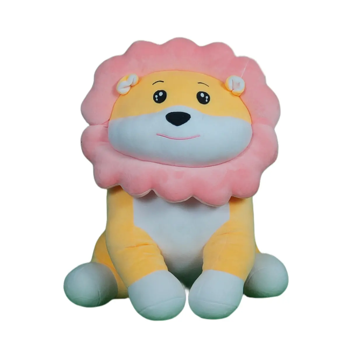Play Hour Floret Sunny Lion Plush Soft Toy For Ages 3 Years And Up - Brown, 50Cm 1