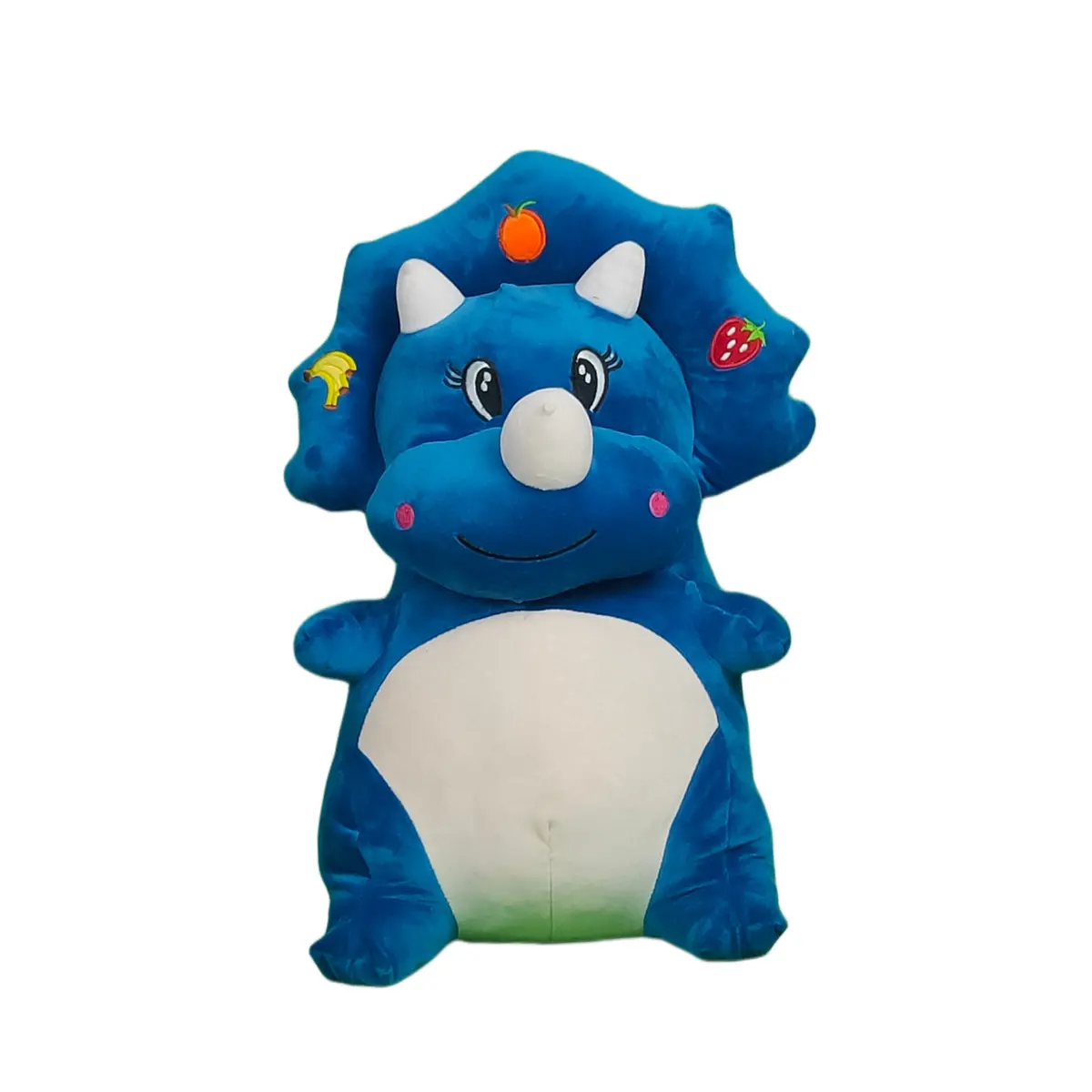 Play Hour Fruit Dragon Plush Soft Toy For Kids Ages 3 Years & Up - Blue, 55Cm 1