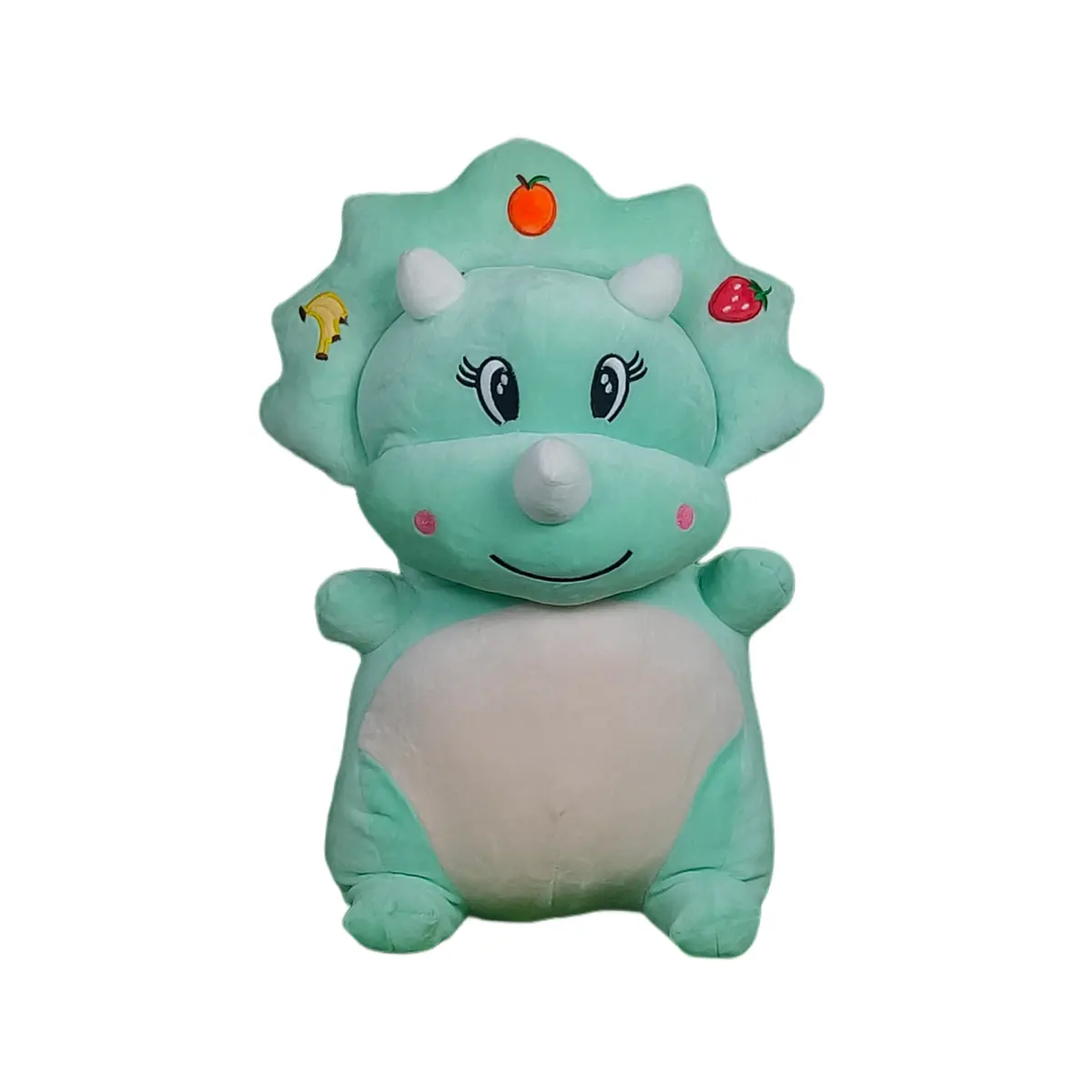 Play Hour Fruit Dragon Plush Soft Toy For Kids Ages 3 Years & Up - Green, 55Cm 1