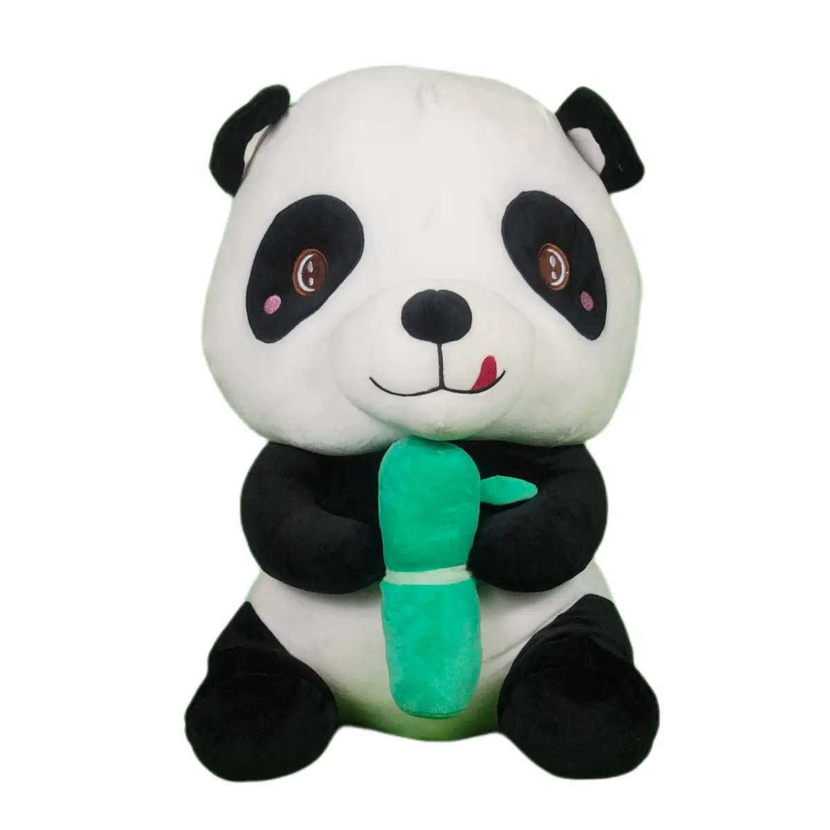 Play Hour Giant Bamboo Panda Plush Soft Toy For Ages 3 Years And Up - Black, 55Cm 1