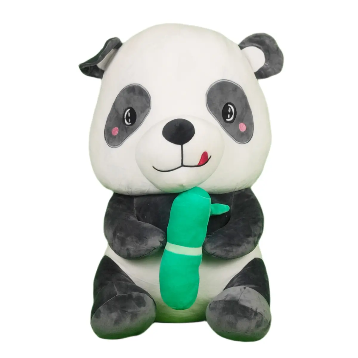 Play Hour Giant Bamboo Panda Plush Soft Toy For Ages 3 Years And Up - Grey, 55Cm 1