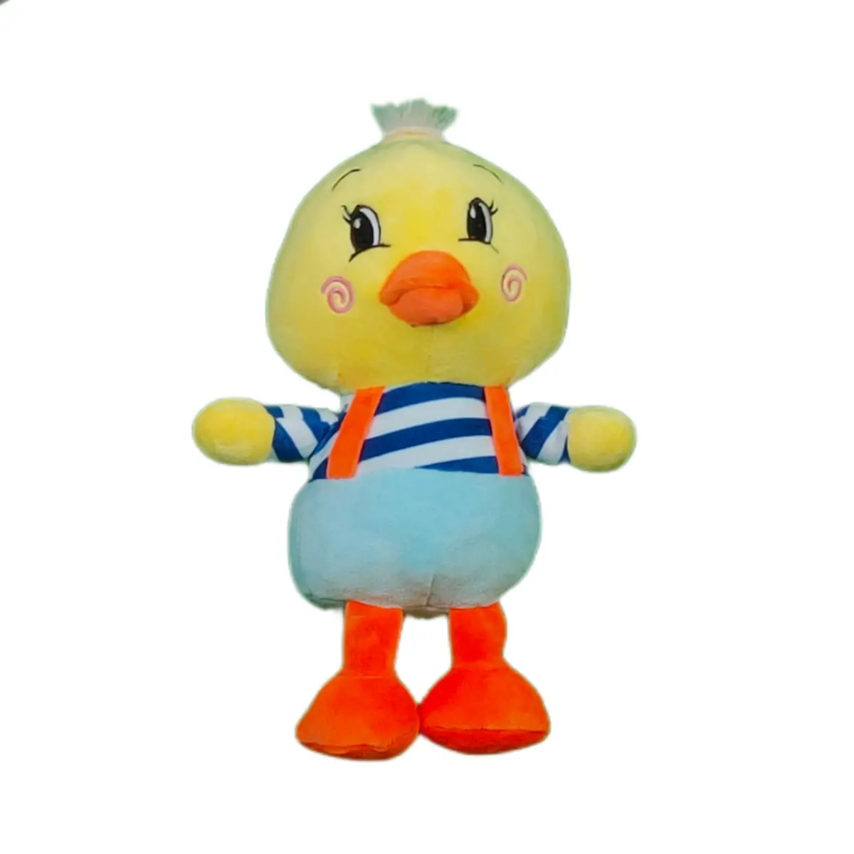 Play Hour Duckie The Duck Plush Soft Toy With Blue Dress For Ages 3 Years And Up, 25Cm 1