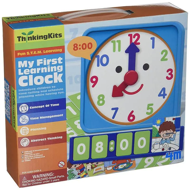 4M Great Gizmos Tell Time Learning Clock Thinking Kit 1