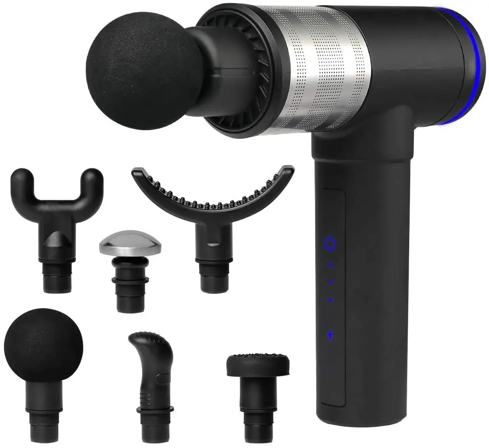 Muscle Massage Gun High-Intensity Vibration With Carry Case And 6 Heads 1