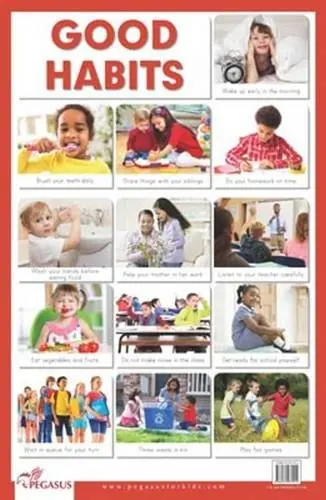 Pegasus Good Habits - Thick Laminated Primary Chart 1