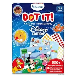 Skillmatics Paper Art Activity- Dot It Disney Edition, No Mess Sticker Art For Kids 1