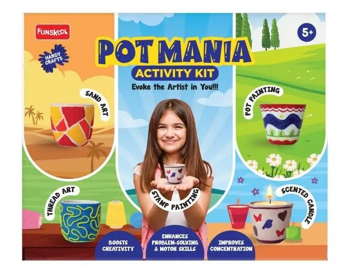 Funskool Handycrafts Potmania Activity Kit For Ages 5 Years And Up 1